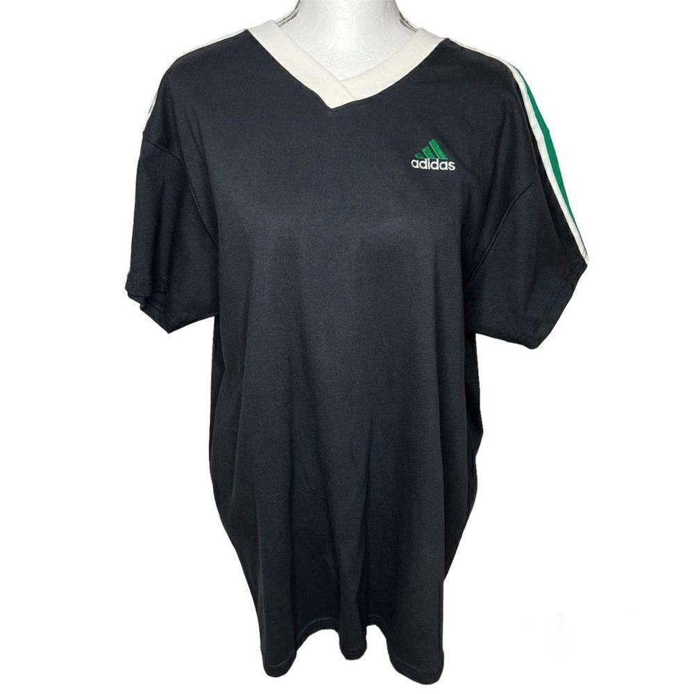New! Adidas Pullover Crew Neck Men’s Tee Shirt Top Black Sz L